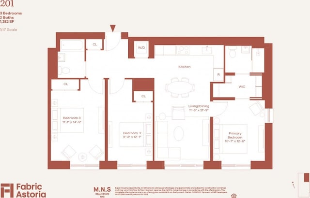 22-54 46th St Unit 201, New York City, NY 11105 - property floor plan