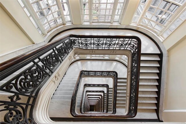 2109 Broadway Unit 902, New York City, NY 10023 - stairs with a high ceiling
