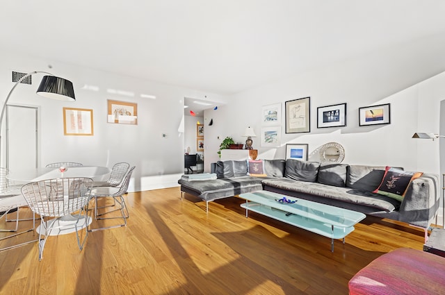 250 E 53rd St Unit 3004, New York City, NY 10022 - living area with wood finished floors