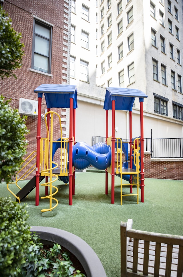 view of community jungle gym