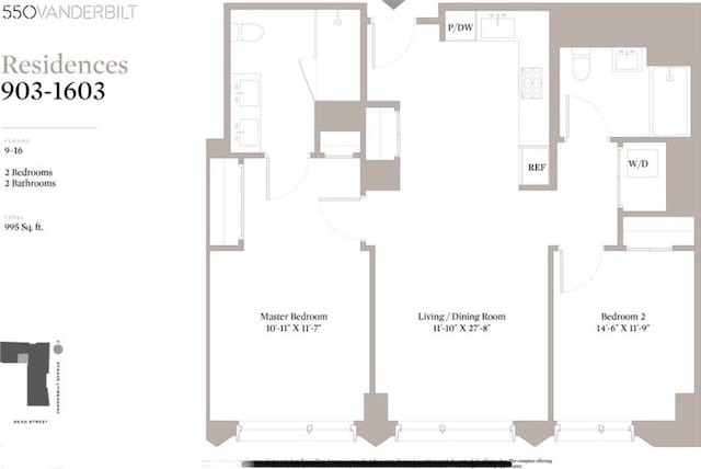 550 Vanderbilt Ave Unit 1203, New York City, NY 11238 - room layout