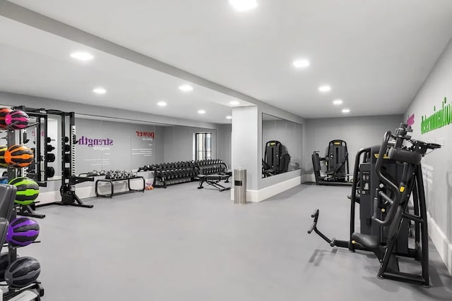 view of workout room