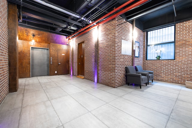 184 Kent Ave Unit B312, New York City, NY 11249 - community lobby with brick wall