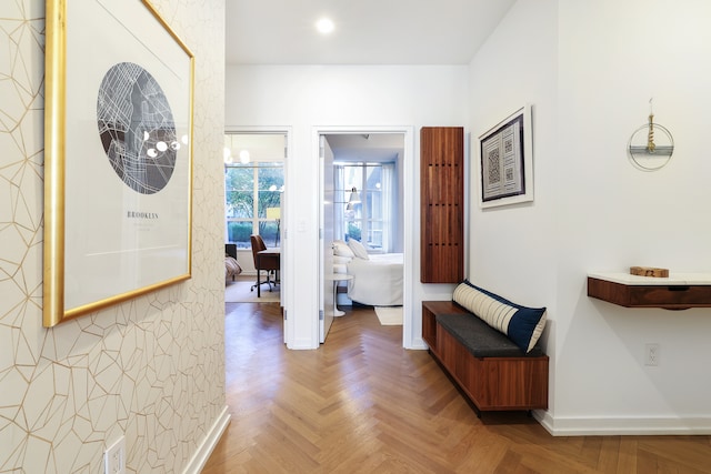 184 Kent Ave Unit B312, New York City, NY 11249 - hallway featuring baseboards