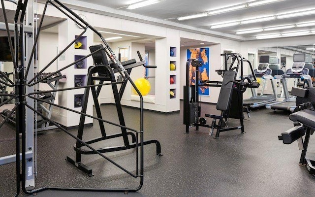 view of workout area