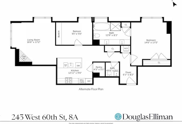 243 W 60th St Unit 8A, New York City, NY 10023 - property floor plan