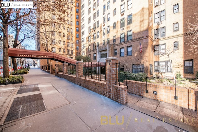 surrounding community with fence
