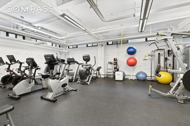 view of gym