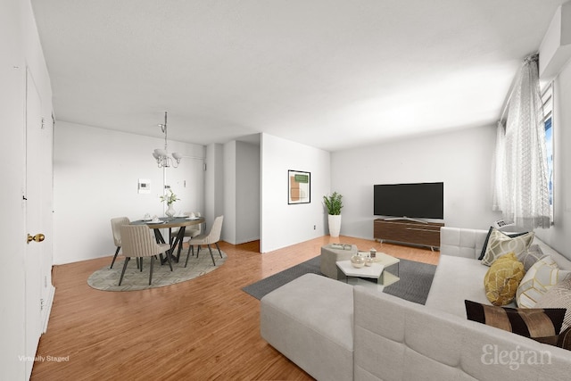 living room featuring hardwood / wood-style floors