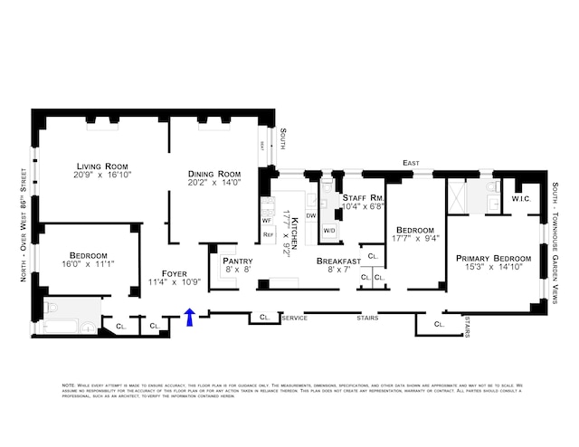 310 W 86th St Unit 3A, New York City, NY 10024 - property floor plan