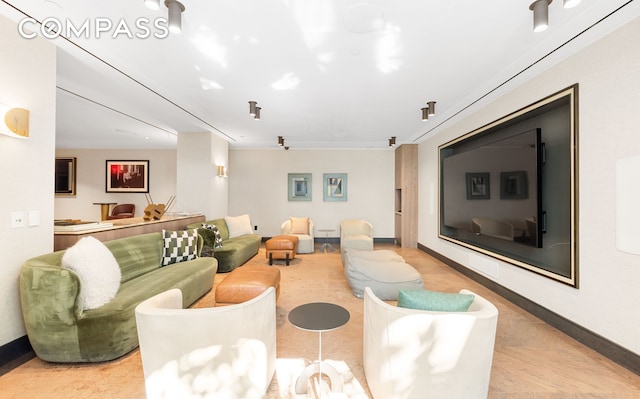 515 W 18th St Unit 210, New York City, NY 10011 - living area with baseboards