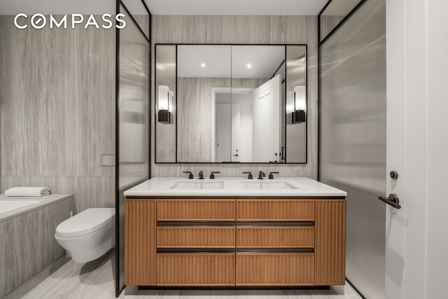 515 W 18th St Unit 210, New York City, NY 10011 - full bath featuring double vanity and a bathtub