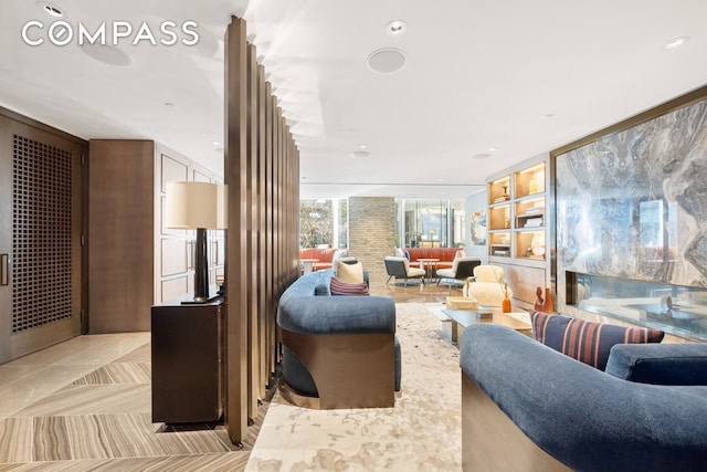 515 W 18th St Unit 210, New York City, NY 10011 - living area with recessed lighting
