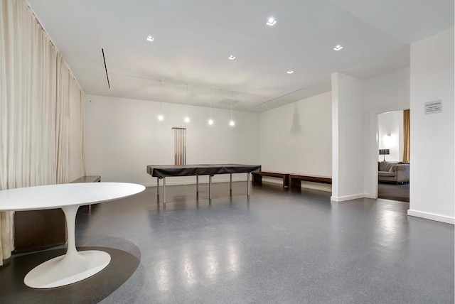 playroom with visible vents and baseboards