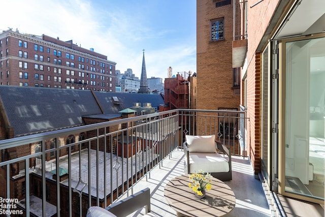 view of balcony