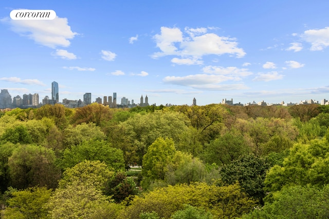 view of nature featuring a city view