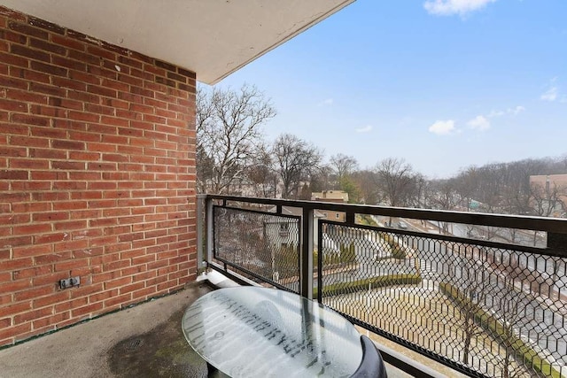 view of balcony