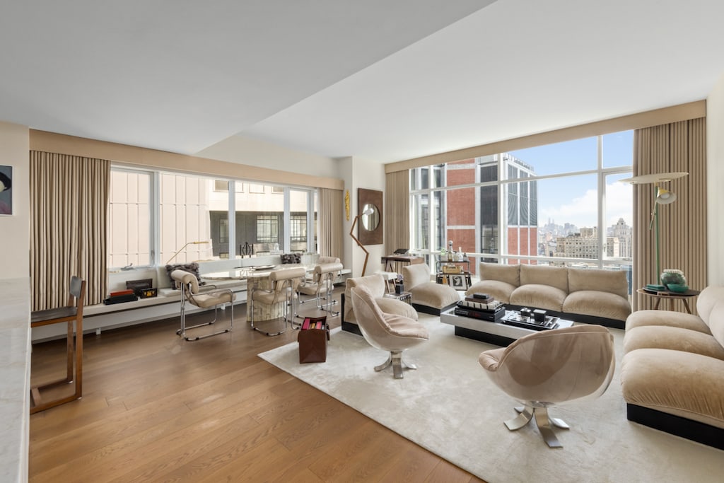 living area featuring wood finished floors