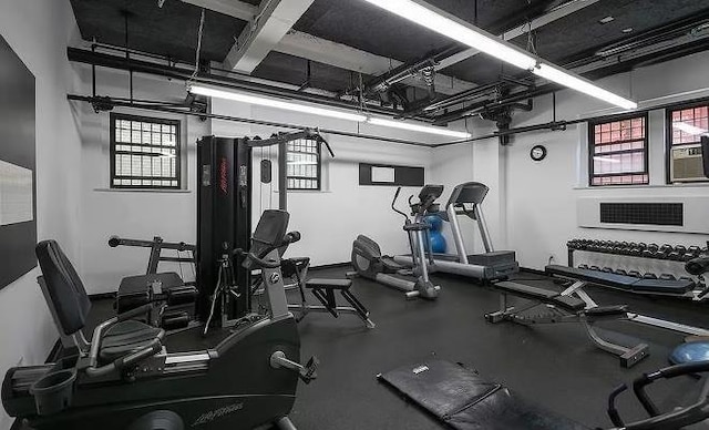 view of workout area