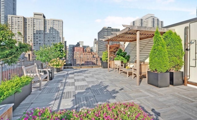 view of home's community featuring a city view