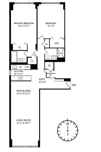 311 E 71st St Unit 8G, New York City, NY 10021 - view of property floor plan