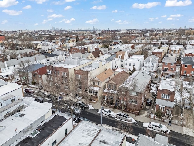 bird's eye view with a residential view