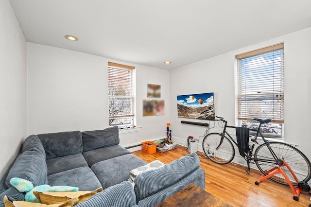 1741 73rd St, New York City, NY 11204 - living room with wood finished floors and recessed lighting