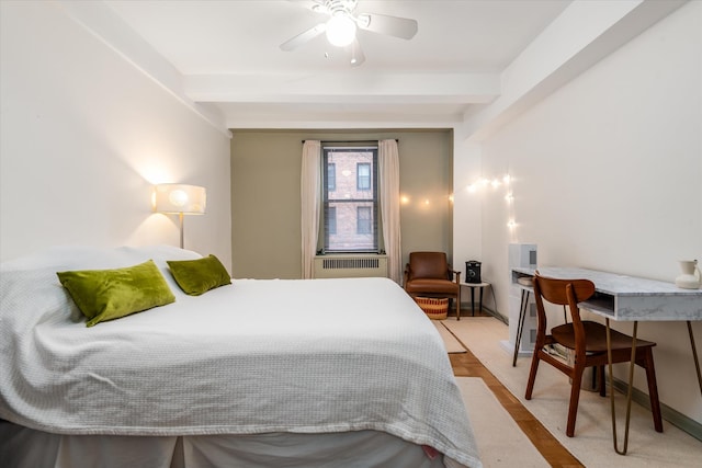 70 Park Ter W Unit E-23, New York City, NY 10034 - bedroom featuring beamed ceiling and baseboards