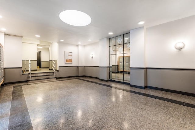 70 Park Ter W Unit E-23, New York City, NY 10034 - building lobby with stairway and recessed lighting