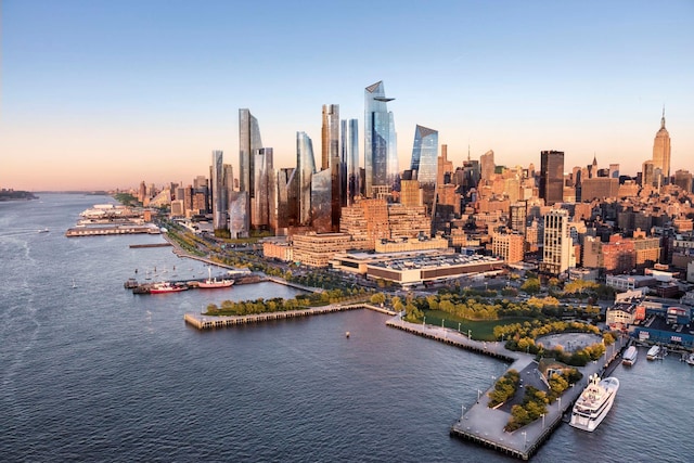 15 Hudson Yards Unit 38C, New York City, NY 10001 - skyline view with a large body of water