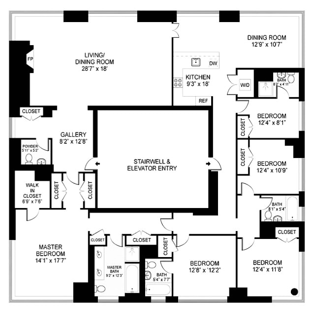 80 Riverside Blvd Unit Ph-1B, New York City, NY 10069 - property floor plan
