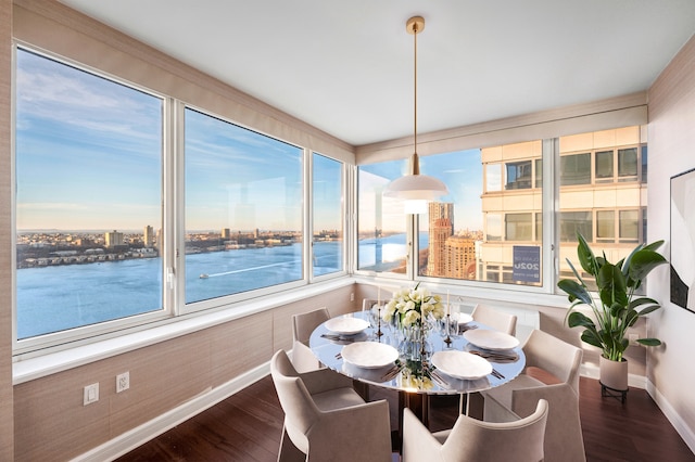 80 Riverside Blvd Unit Ph-1B, New York City, NY 10069 - sunroom featuring a view of city
