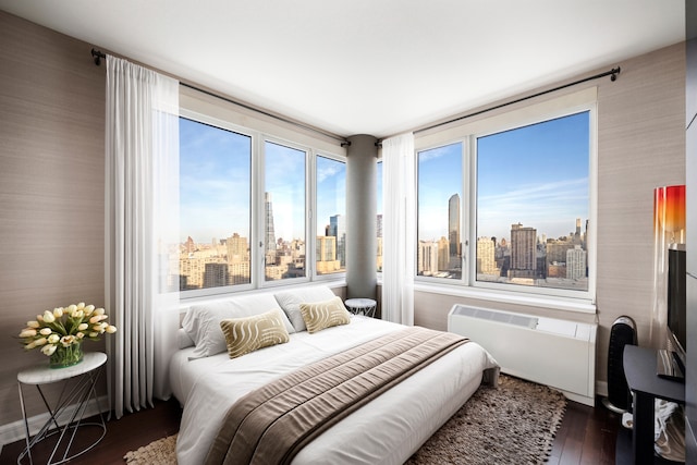 80 Riverside Blvd Unit Ph-1B, New York City, NY 10069 - bedroom with radiator and wood finished floors