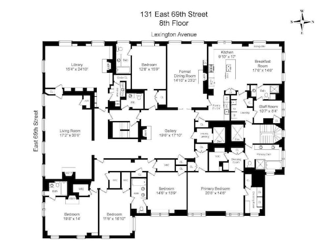 131 E 69th St Fl 8Th, New York City NY, 10021, 5 bedrooms, 5.5 baths condo for sale