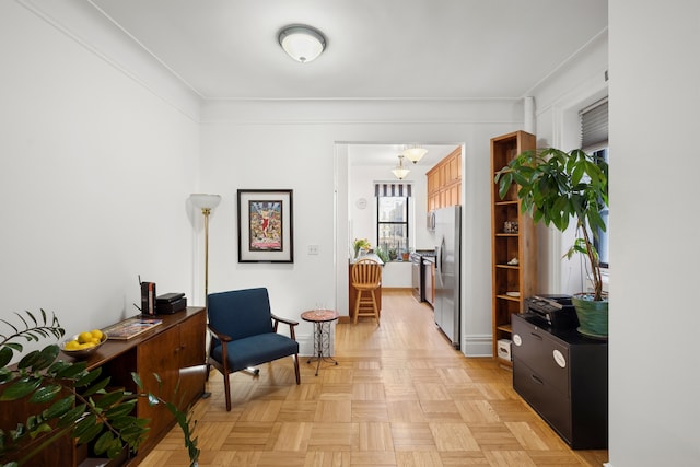 790 Riverside Dr Unit 6-C, New York City, NY 10032 - hallway featuring a desk