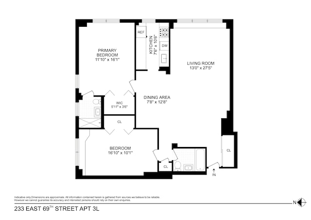 233 E 69th St Unit 3L, New York City, NY 10021 - room layout