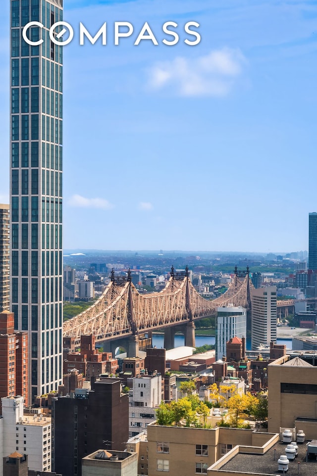 235 E 55th St Unit 44B, New York City, NY 10022 - view of city with a notable bridge and a large body of water