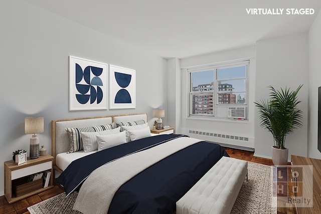 477 Fdr Dr Unit M1605, New York City, NY 10002 - bedroom featuring radiator heating unit