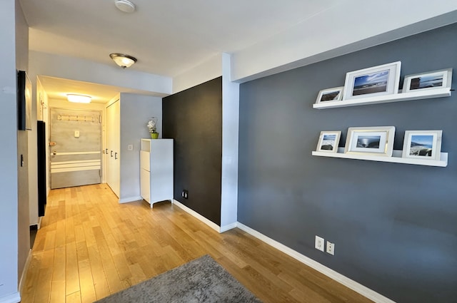 7 E 14th St Unit 1625, New York City, NY 10003 - hallway with light wood finished floors and baseboards