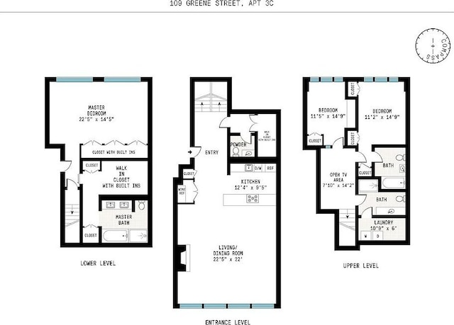 109 Greene St Unit 3C, New York City, NY 10012 - plan