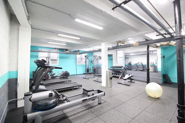 view of gym