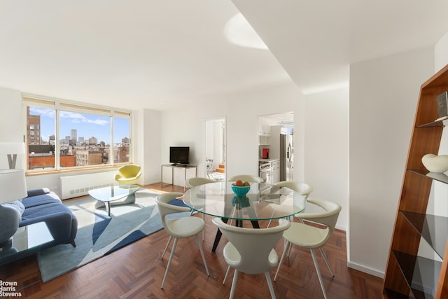 dining area with baseboards