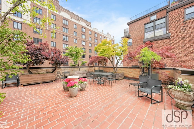 view of patio / terrace with outdoor dining space