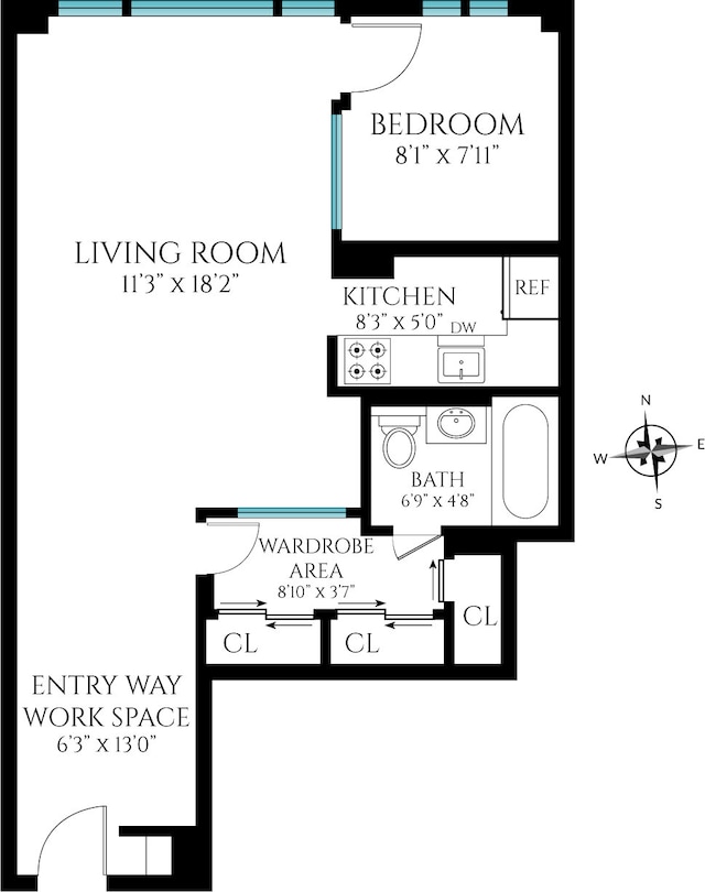 425 E 63rd St Unit W11B, New York City, NY 10065 - floor plan / room layout