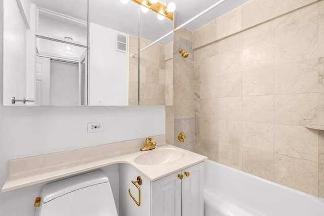425 E 63rd St Unit W11B, New York City, NY 10065 - bathroom featuring vanity and shower / washtub combination