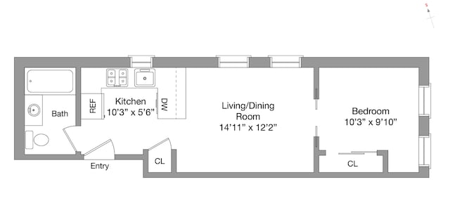 305 W 150th St Unit 705, New York City, NY 10039 - property floor plan