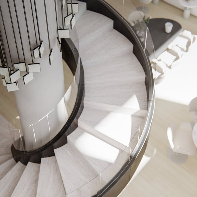 view of stairs