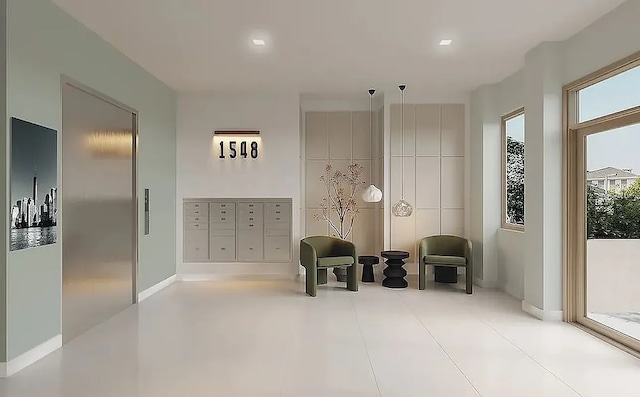 1548 72nd St Unit 302, New York City, NY 11228 - living area with mail area and baseboards