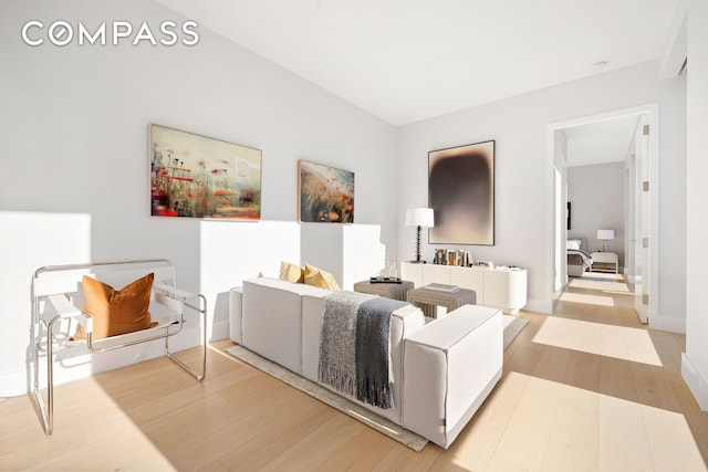 living room featuring wood finished floors