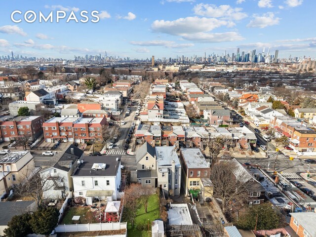 aerial view with a view of city